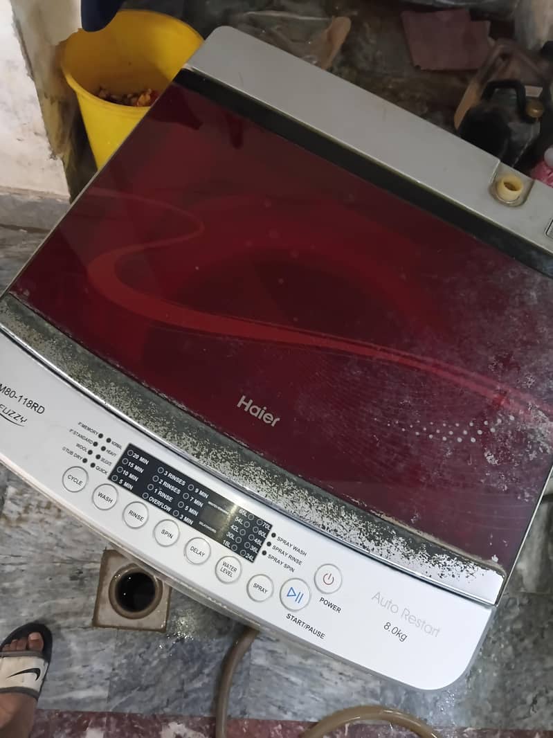 haier fully automatic washing machine 1