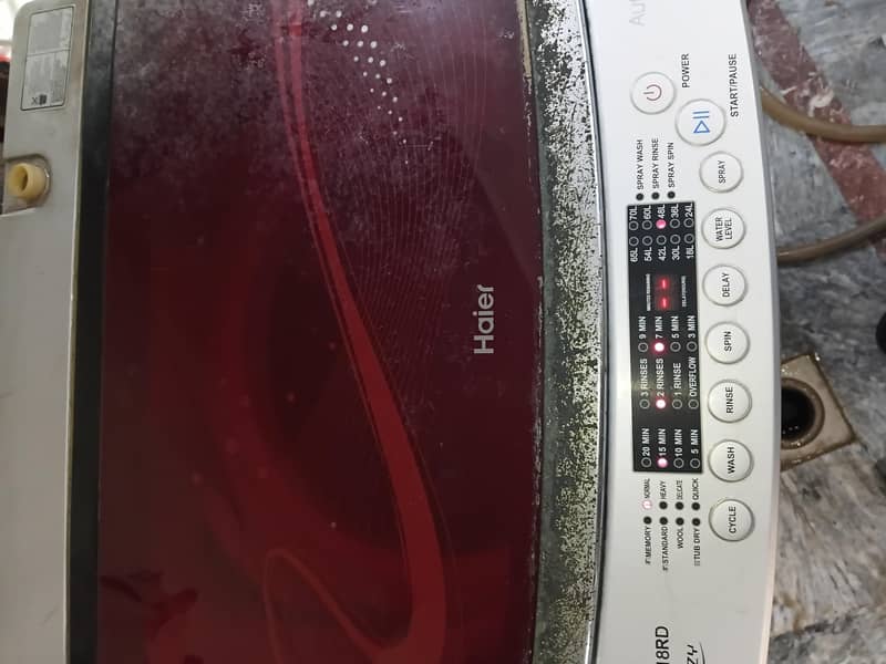 haier fully automatic washing machine 7