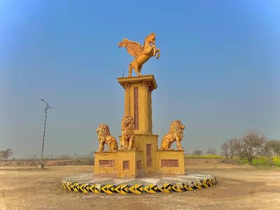 8 Marla Residential Corner+Facing Park Plot,All Dues Paid Plot, Ready to possession, Block -A, LDA Approved Society