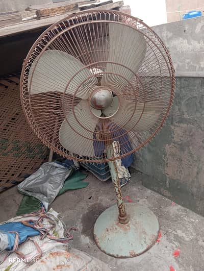 Heavy Duty Iron Pedestal Fan – Old Model – Working Condition