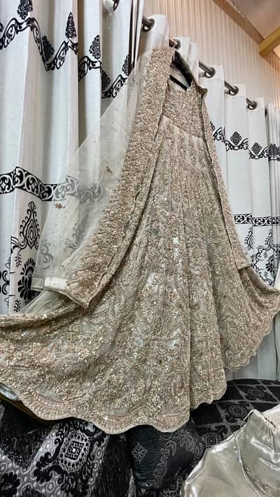 Heavy Embroidered Flared Maxi