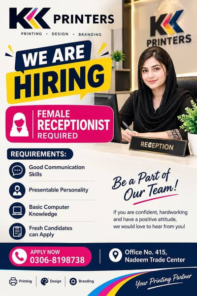 Female receptionist