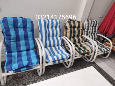 OUTDOOR GARDEN UPVC ROPE RATTAN BENCHS UMBRELLA CHAIR