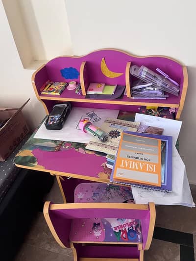 Kids table set with chair