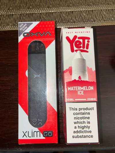 OXVA Xlim Go with 5ml watermelon ice Nicsalt 20mg.