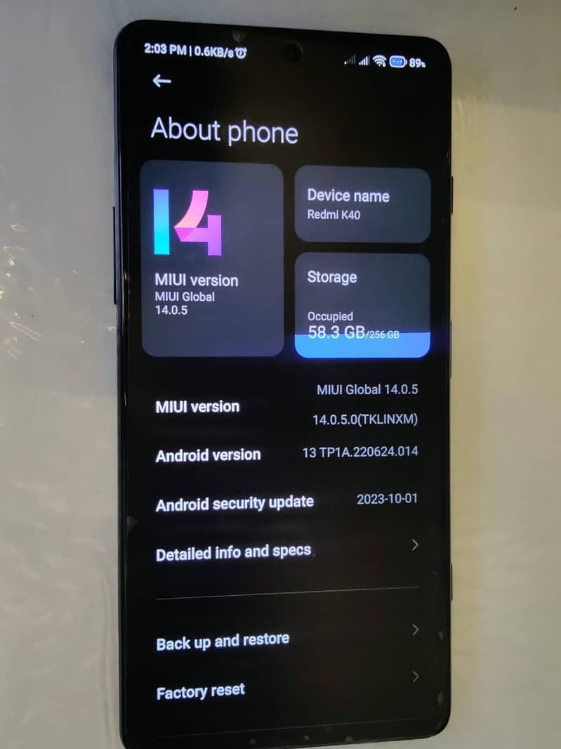 Xiaomi Redmi K40 6