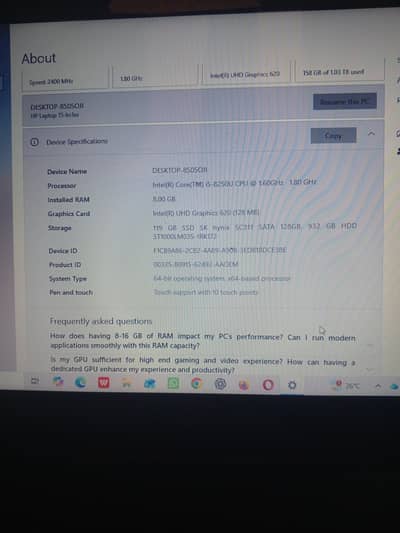 HP laptop
