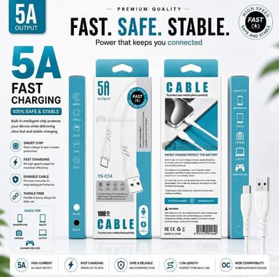 5A Fast Charge Type-c Cable Minimum quantity 3 pc