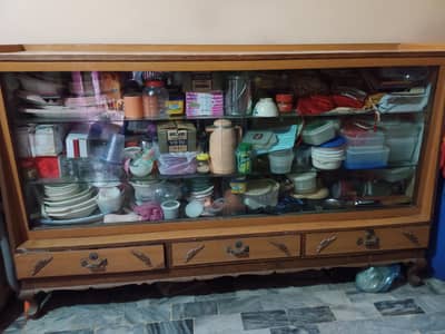 Wooden Crockery Showcase for Sale