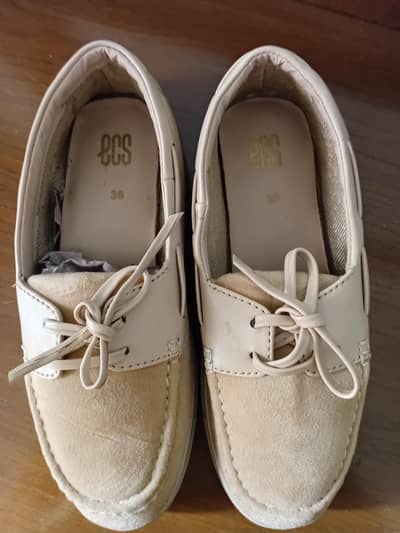 Brand New ECS Cream Ladies Shoes | Size 36