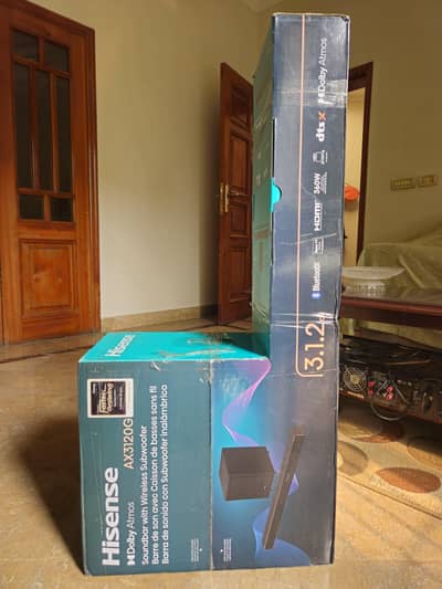 Hisense AX3120G 3.1. 2ch Dolby Atmos Soundbar with Wireless Subwoofer