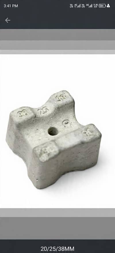 100 Pcs 3-in-1 Concrete Cover Spacer 20mm 25mm 38mm - Cover Block