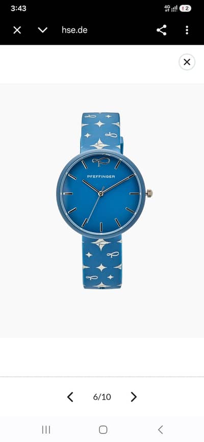 Pfeffingen Masterpieces Women's watch with silicone strap