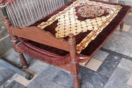 Beautiful light brown Wooden Takht Posh– Strong & Stylish Design