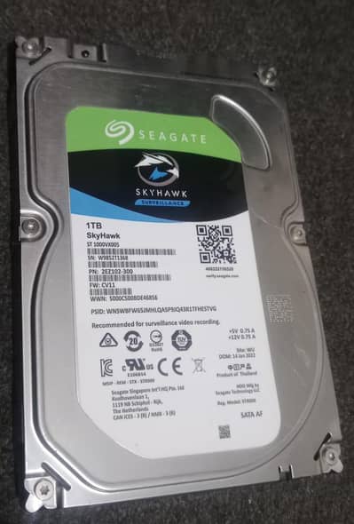 Seagate Skyhawk 1Tb SATA hard disc