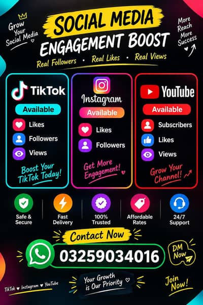 All social media services available