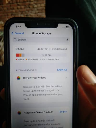 I phone xsmax 256 GB (panil and back damage)