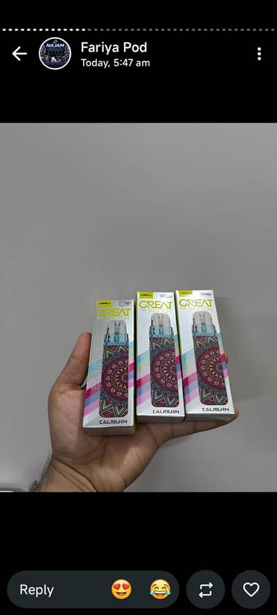 All pods available at very good price