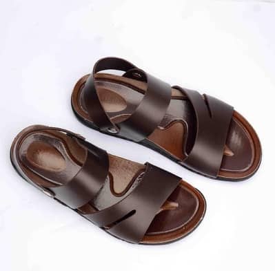 Premium brown leather sandals