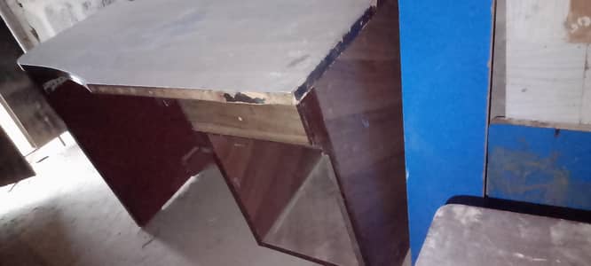 bed and computer table in good condition complete without mattress