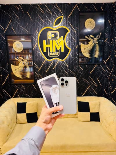 iPhone 16 Pro Max PTA Complete Box 99 Health in Official Warranty Zero