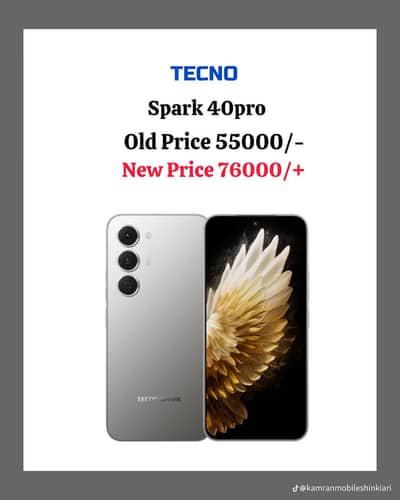 tecno spark 40 pro not 30 pro