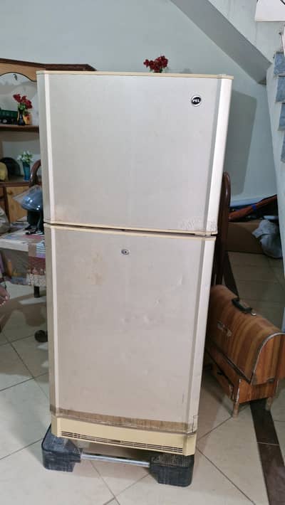 Medium size fridge.