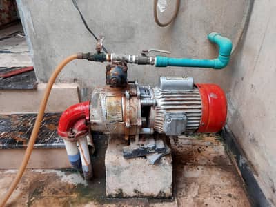 Asli Punjab 1 Inch Deep Well Water Pump Laal Motor Double Impeller