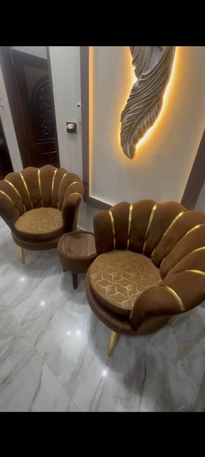 Brand New Coffee Chairs Set with Small Table