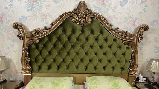 Premium King Size Chinioti Wooden Bedroom Set for Sale