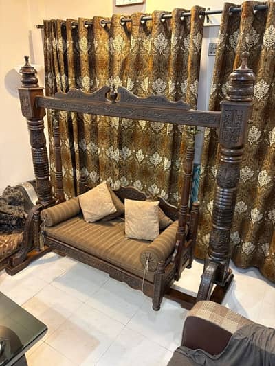 Beautiful Antique Wooden Swing (Jhula)