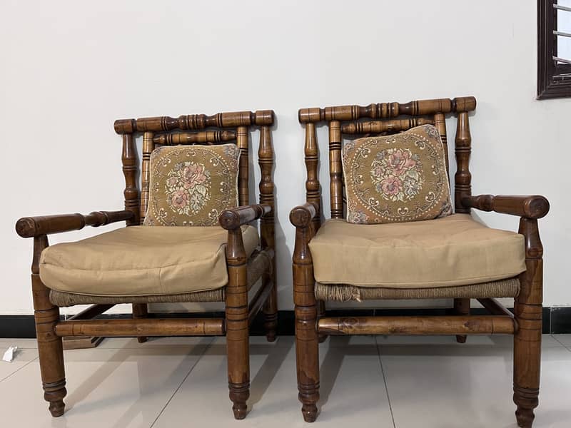 Wooden Sofa Set 1