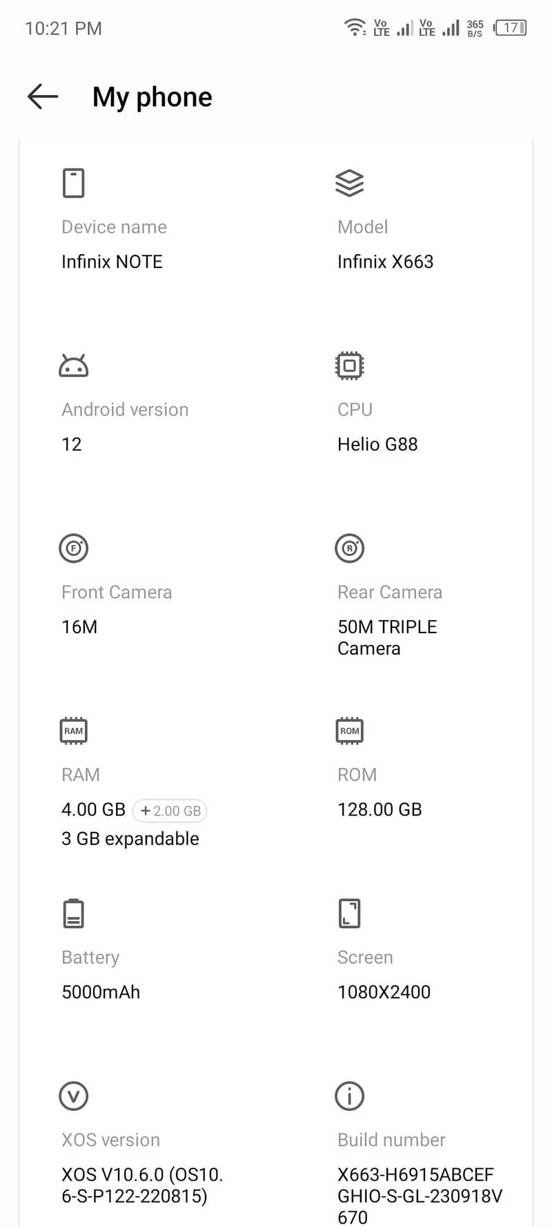 Infinix Note 11 8