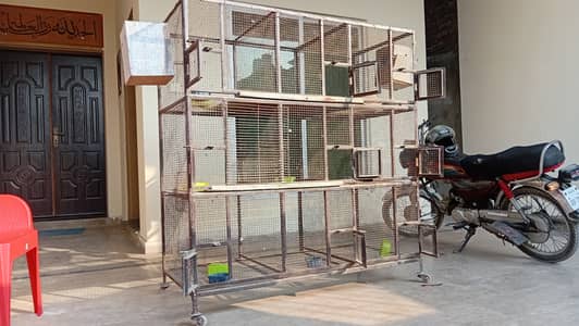 Bird Cage - 9 Portion - 5 by 5 feet - heavy duty Solid Iron