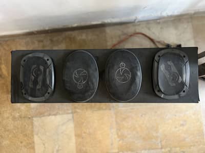 Pioneer 4 oval speakers with L shape box.