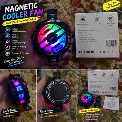 Magnetic Cooler Fan CX07 | RGB | Fast Cooling