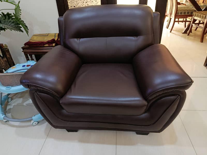 6 seater sofa set with corner table & coffee table 0