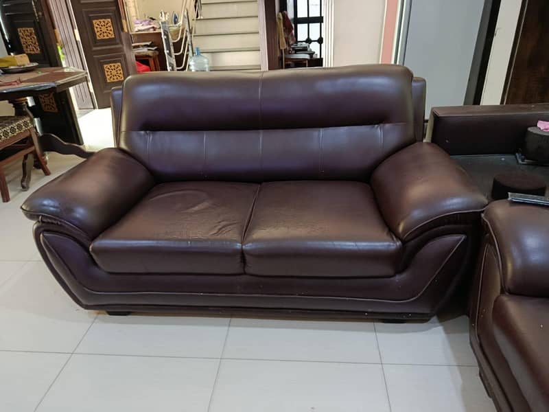 6 seater sofa set with corner table & coffee table 1