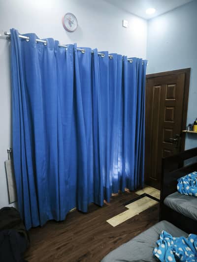 curtains plan blue