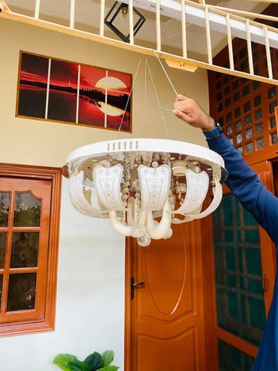 crystal chandelier ceiling lamp with speaker