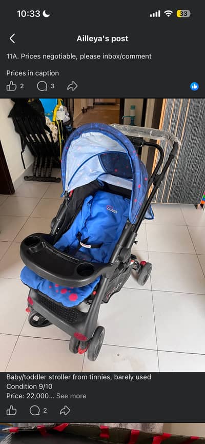 New tinnies stroller for sale