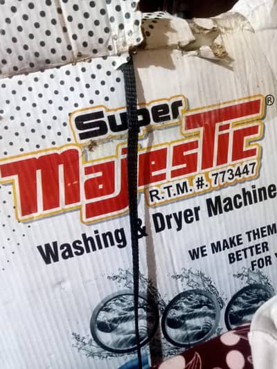 New Super majestic washing & dryer