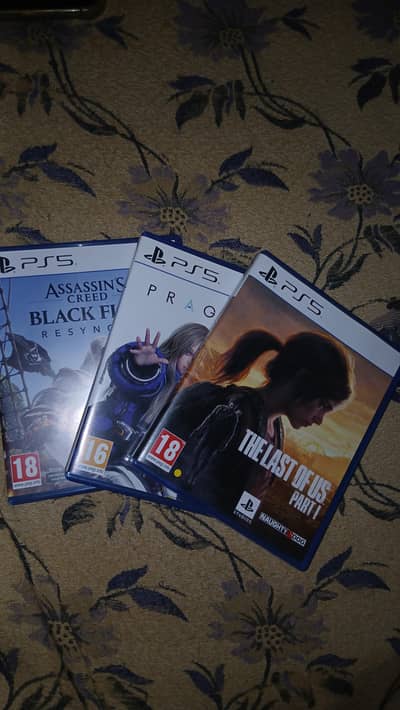 Ac black flag  the last of us and pragmata ps5 playstation game