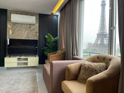 Luxury Fully Furnished Facing Eiffel Tower One Bed Apartment For Sale In Sector E Bahria Town Lahore