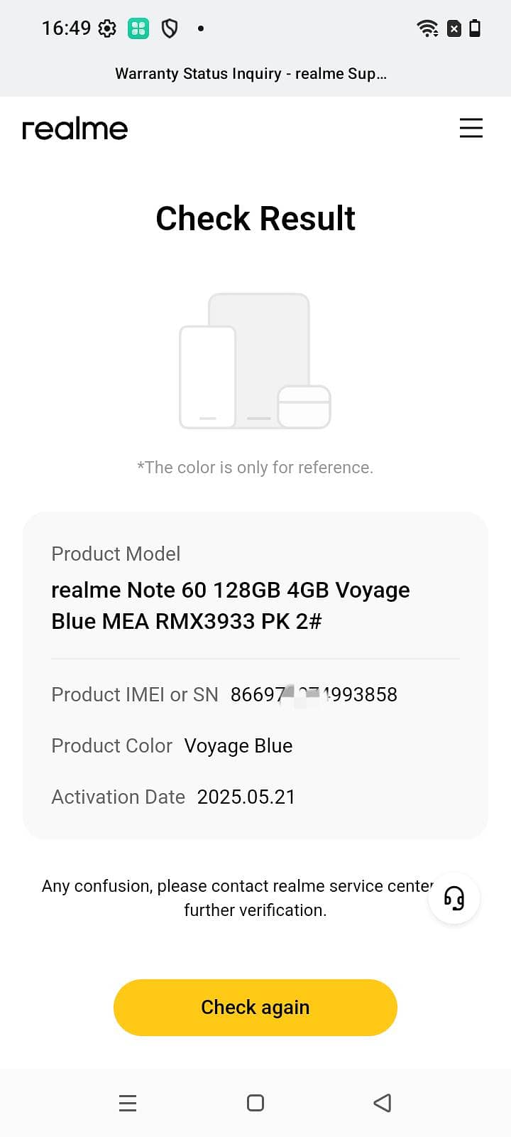 Realme Note 60 3