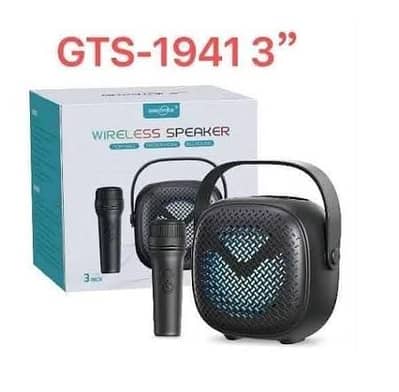 Wireless Bluetooth Speaker with Karaoke Microphone & RGB Lights