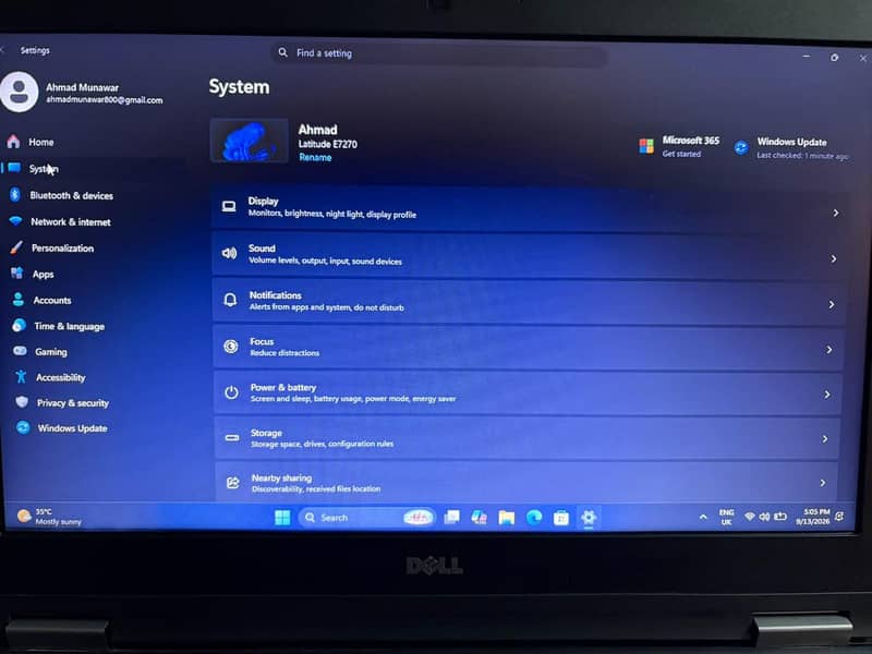 Dell latitude E7270 3