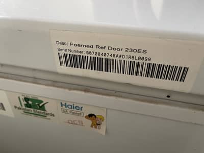 Haier 2 door Freezer Almost new in warranty
