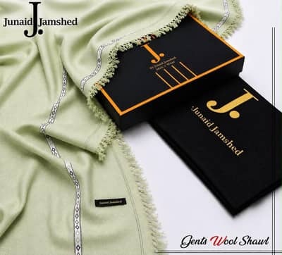 Premium J. Junaid Jamshed Men's Winter Woollen Shawl (Size: 3 Gaz)