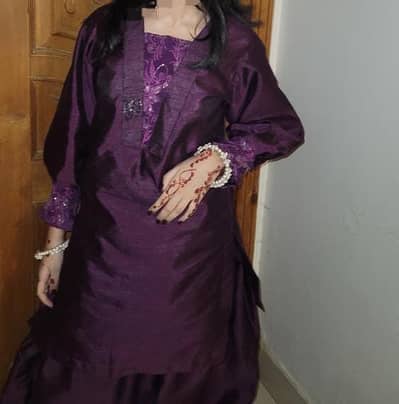 fashion shalwar kameez purple